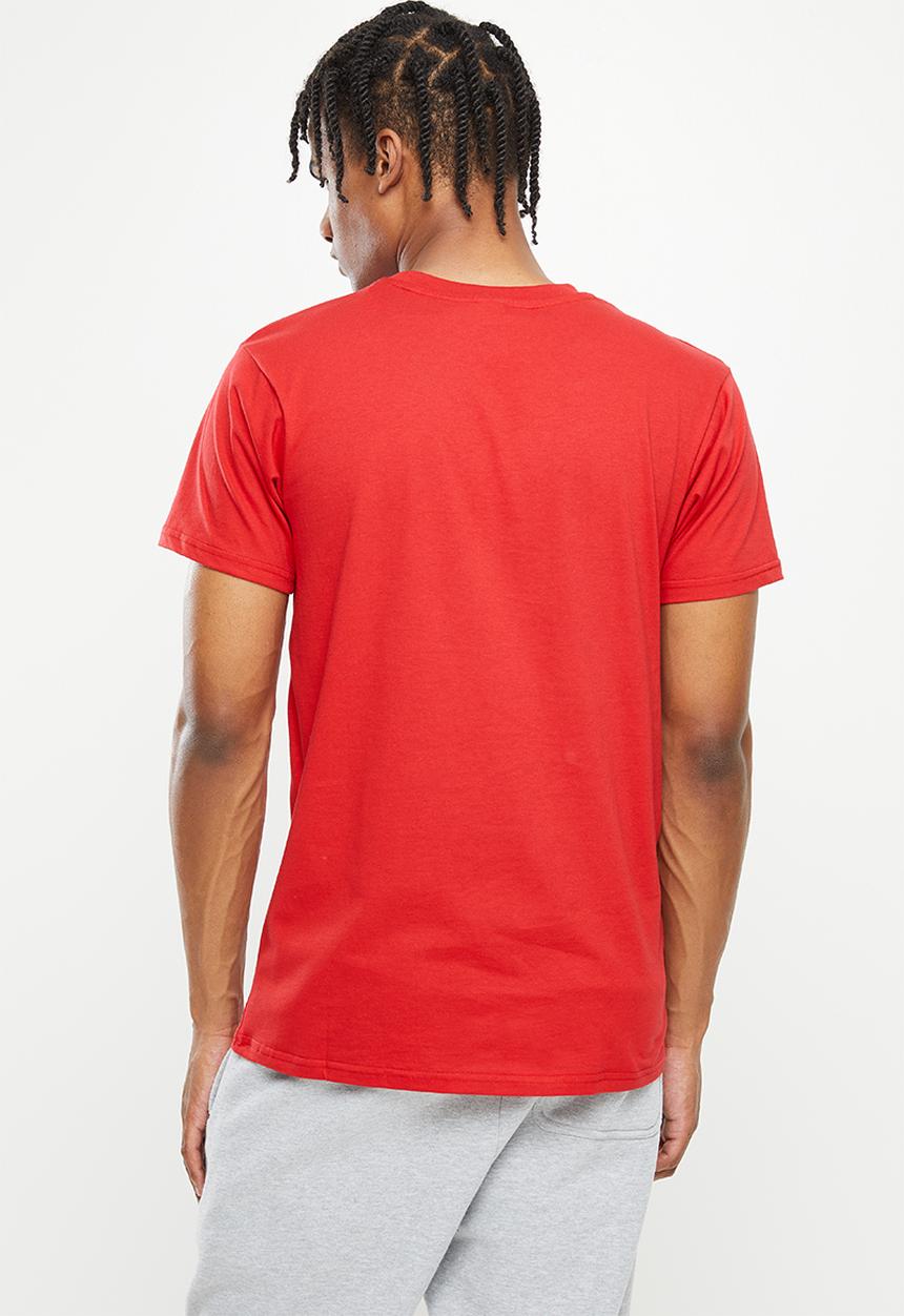 NBA - Chicago bulls core hoops print tee - red