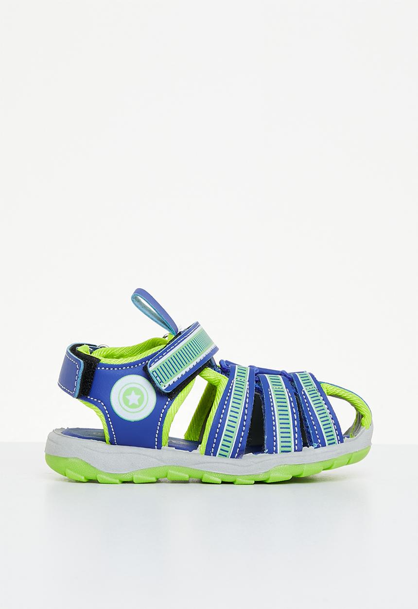 Tom Tom - Boys sandal - blue & yellow 1