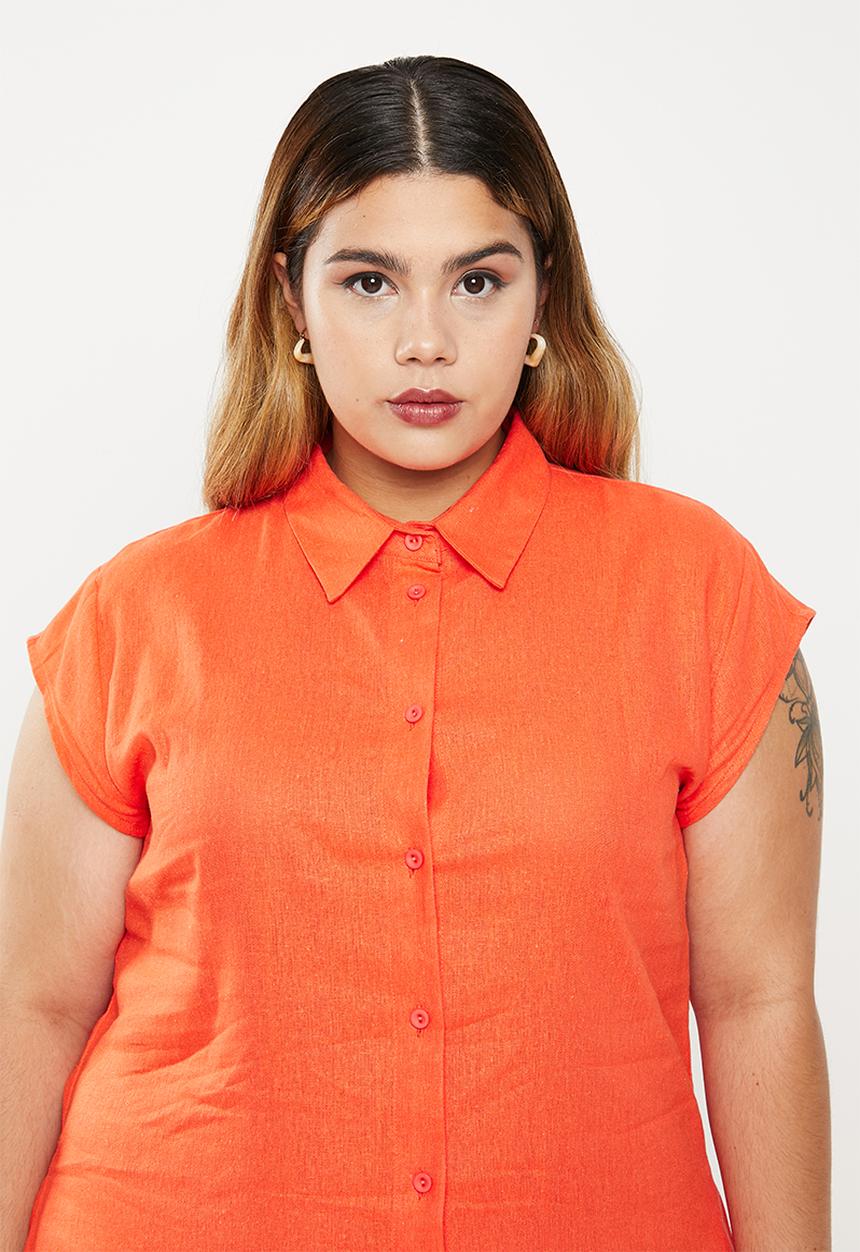AMANDA LAIRD CHERRY - Plus glen tunic - orange