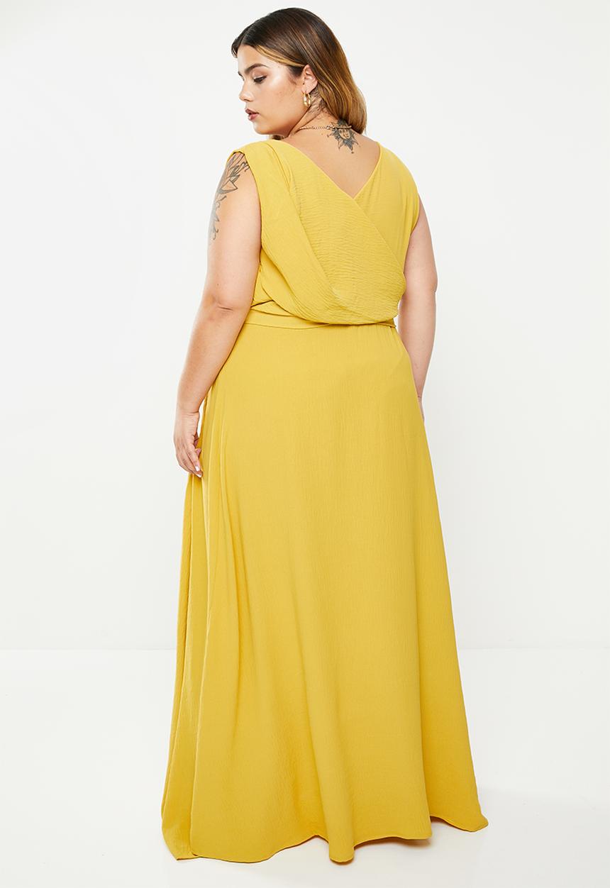 AMANDA LAIRD CHERRY - Plus stamford dress - mustard