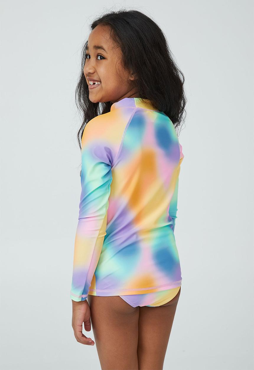 Cotton On - Hamilton long sleeve rashie - mystical rainbow