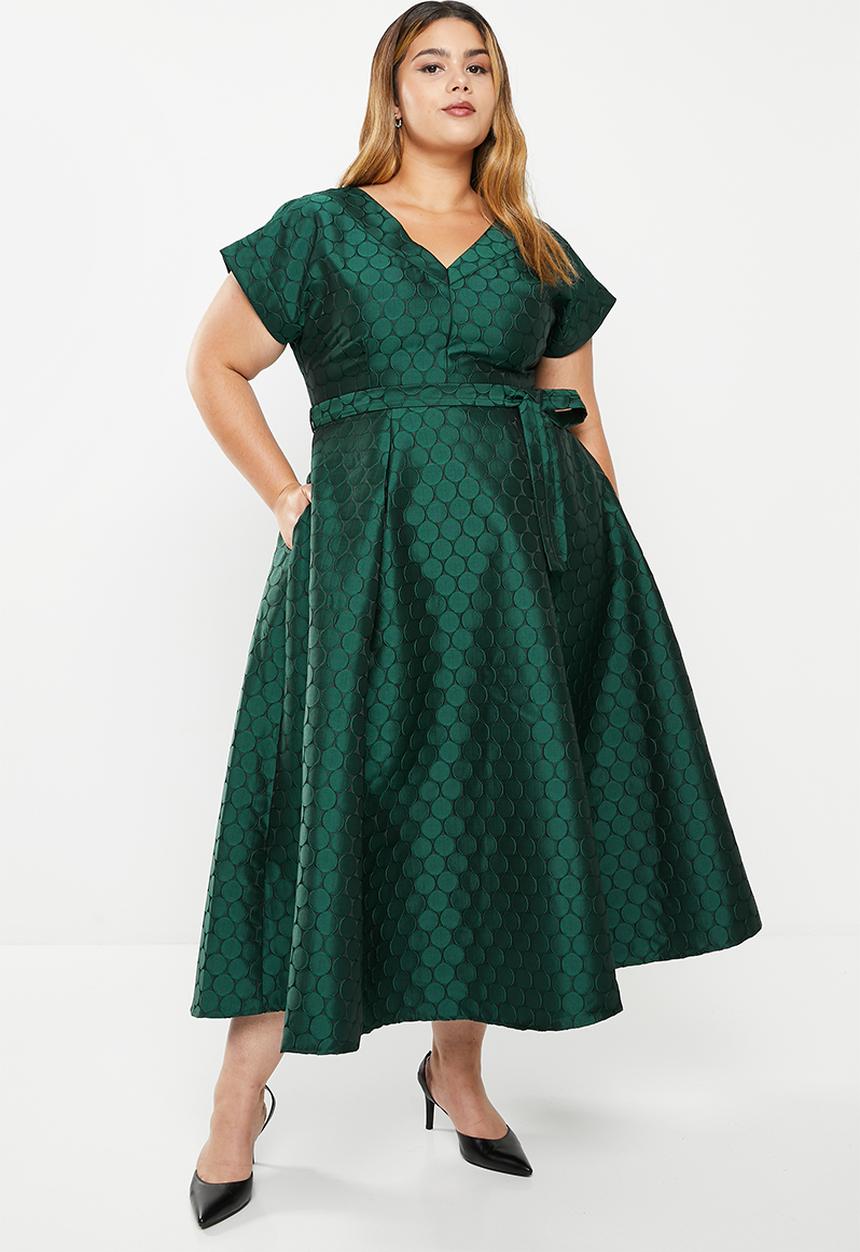 AMANDA LAIRD CHERRY - Plus zweli dress - bottle & black spot