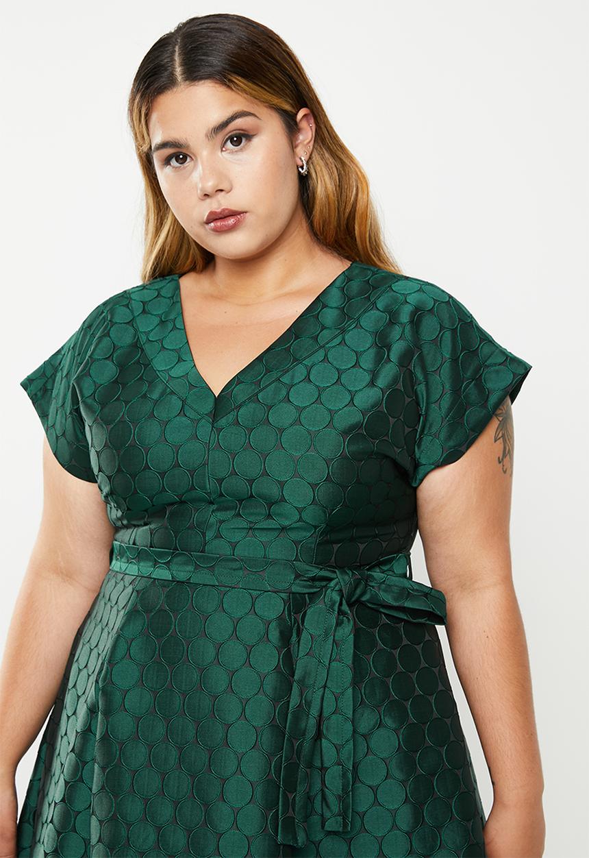AMANDA LAIRD CHERRY - Plus zweli dress - bottle & black spot