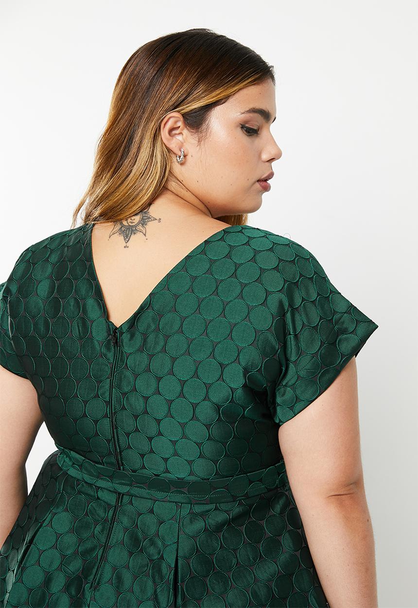AMANDA LAIRD CHERRY - Plus zweli dress - bottle & black spot
