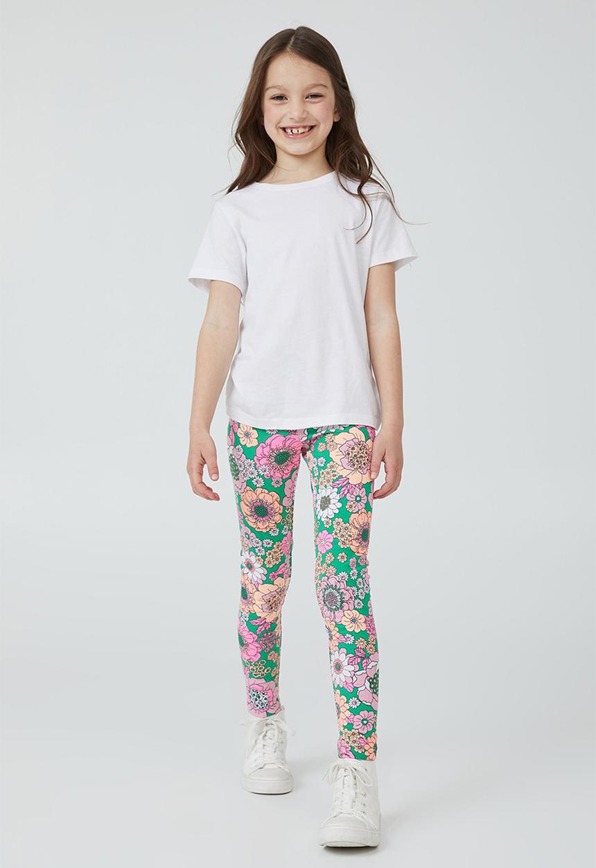 Cotton On - Huggie tights - toffee apple/lenny floral