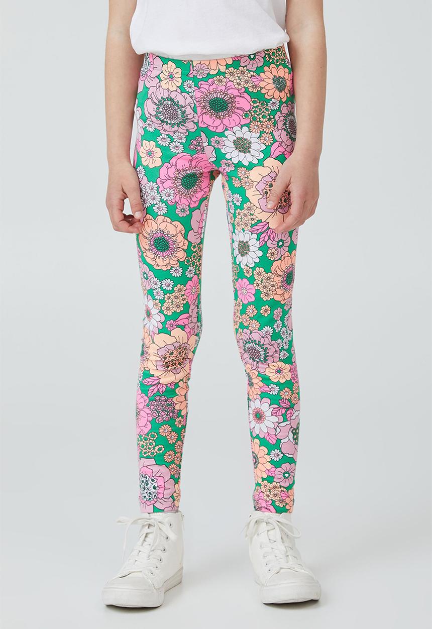 Cotton On - Huggie tights - toffee apple/lenny floral