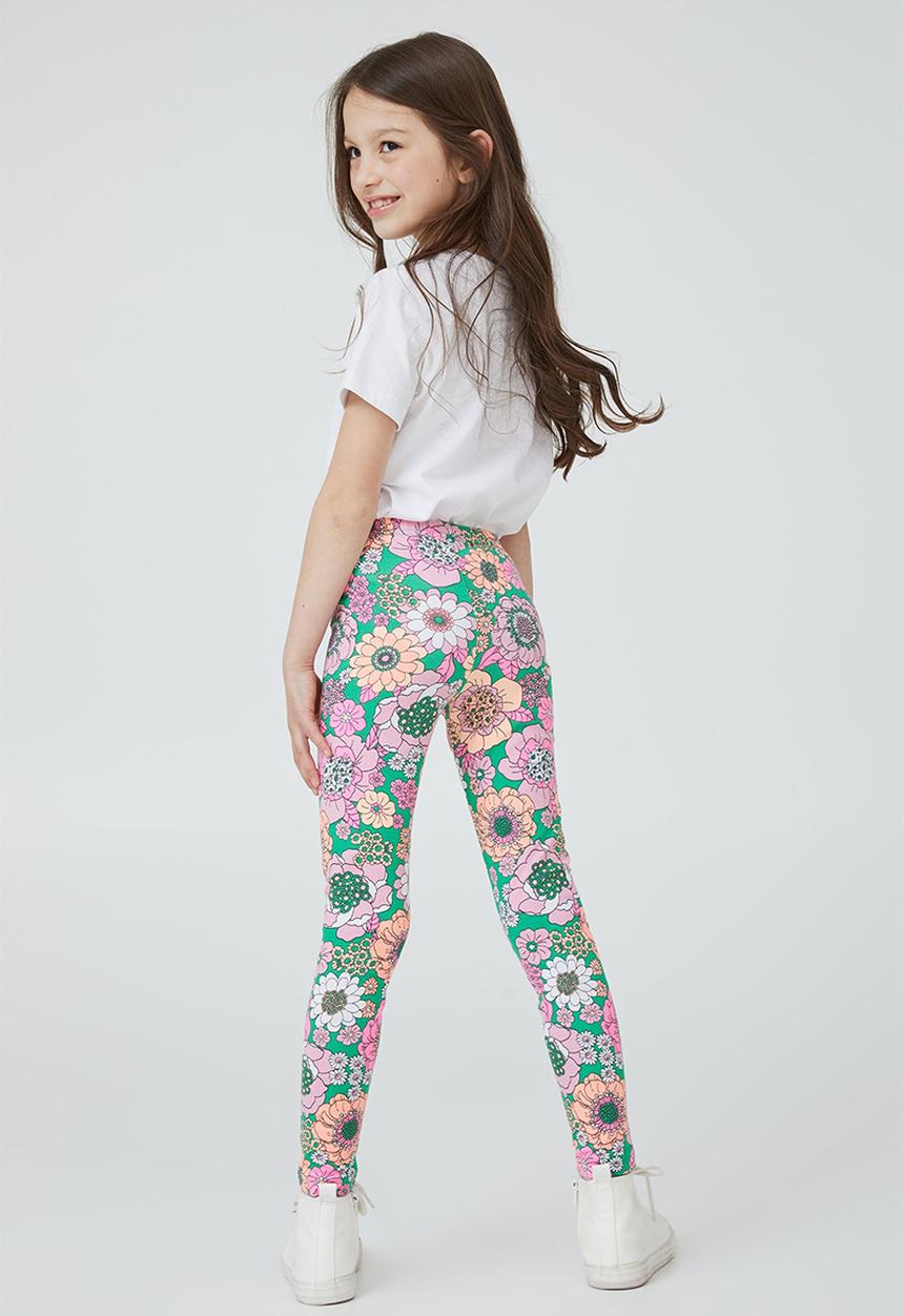 Cotton On - Huggie tights - toffee apple/lenny floral