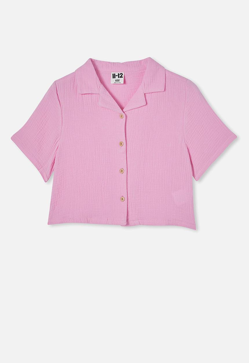Cotton On - Gina resort shirt - bubblegum pop