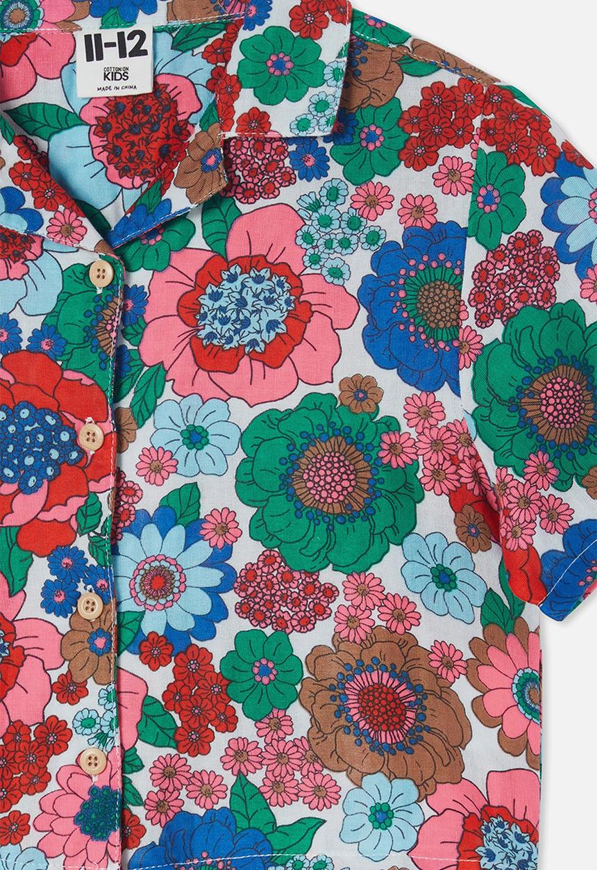 Cotton On - Gina resort shirt - vanilla/lenny floral