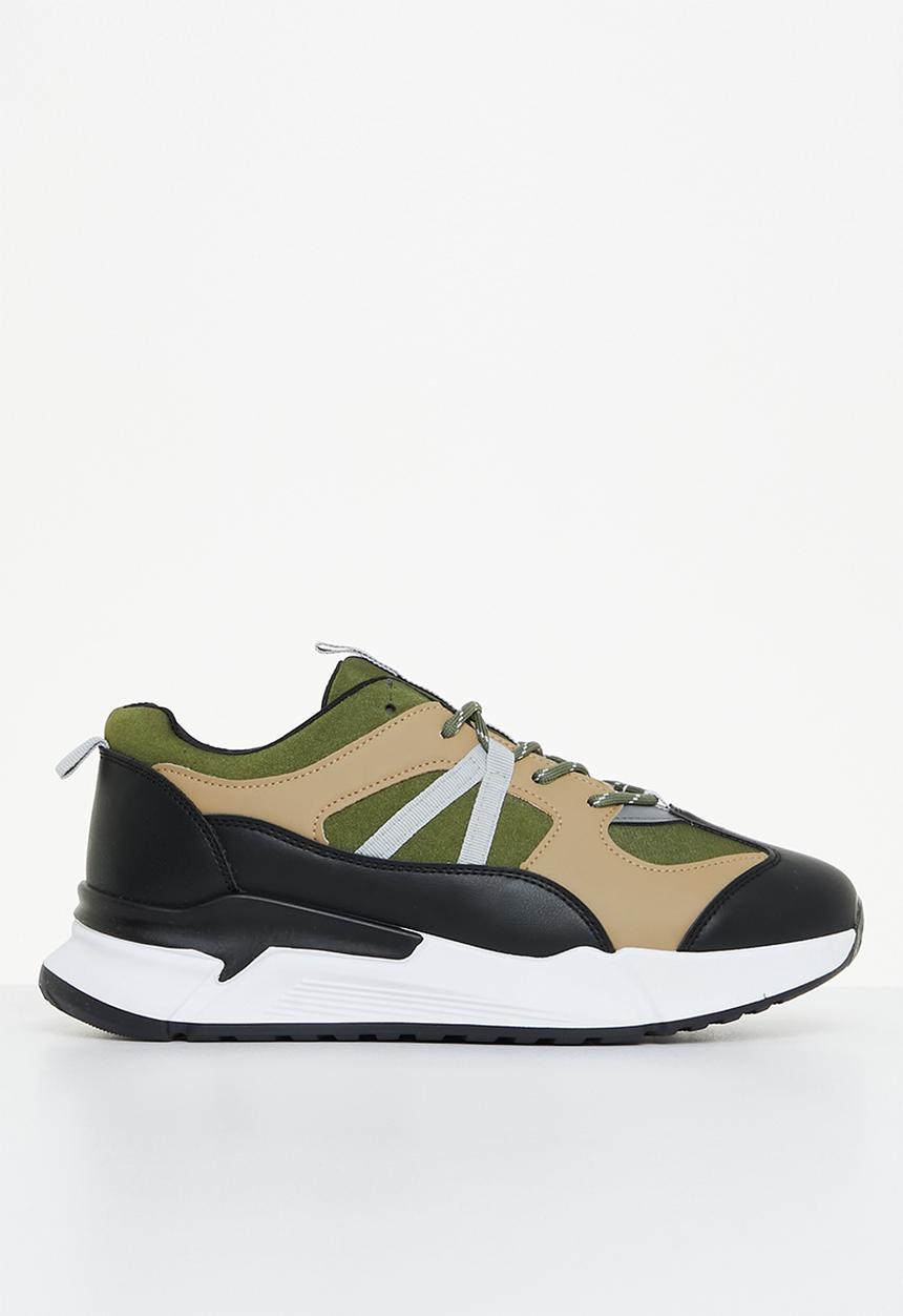 Tom Tom - Reid sneaker - olive & black multi