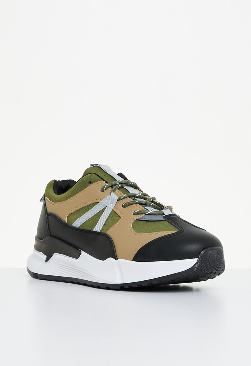 Tom Tom - Reid sneaker - olive & black multi