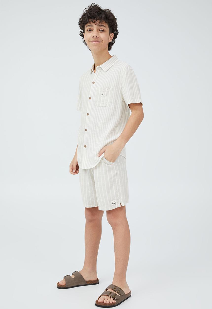 Cotton On - St tropez short - rainy day/vanilla stripe