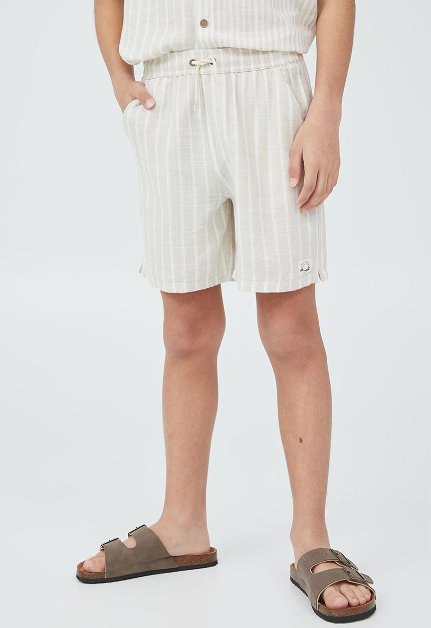 Cotton On - St tropez short - rainy day/vanilla stripe