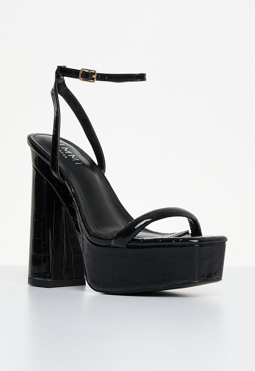 SIMMI London - Sia-2 platform block heel - black