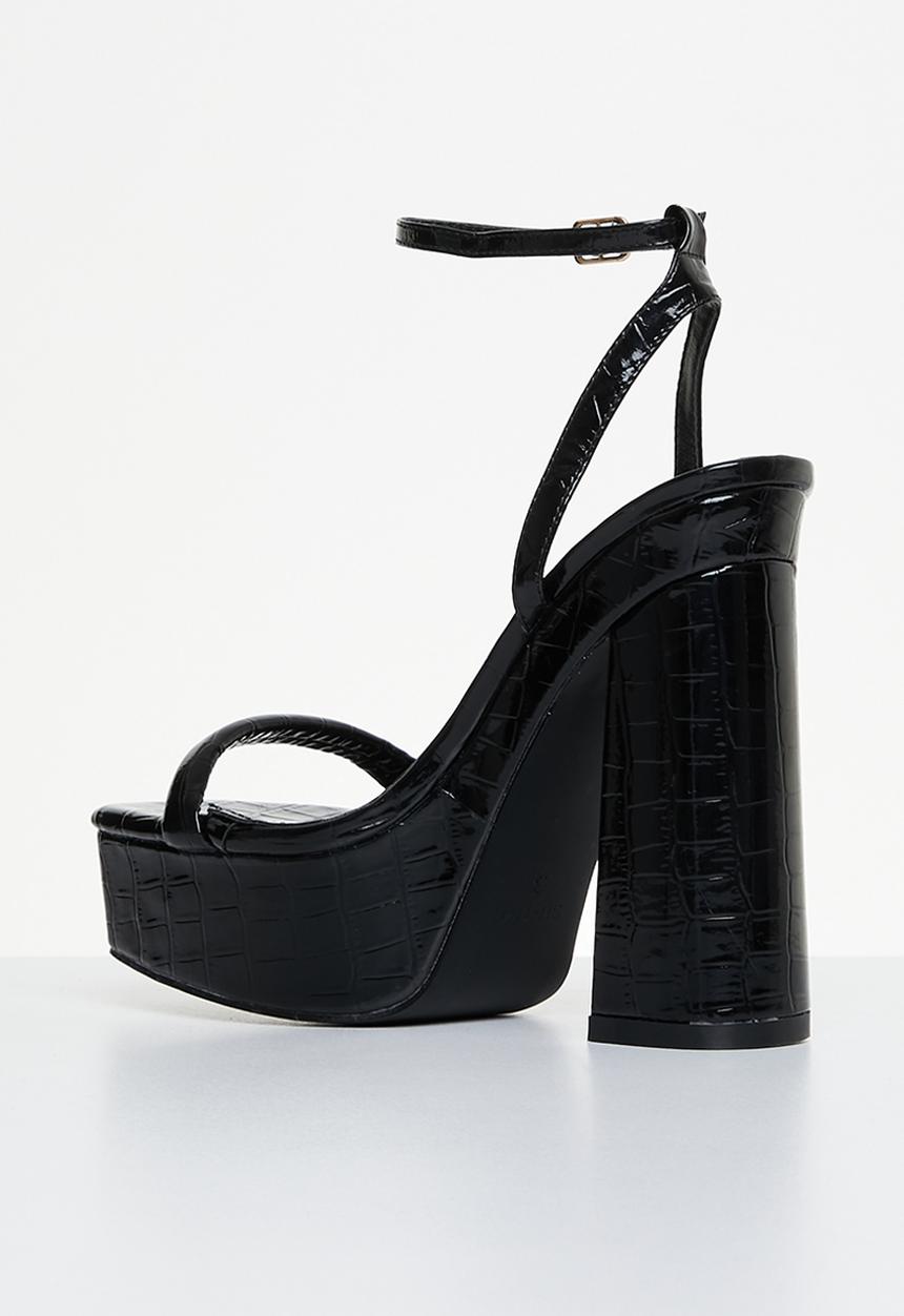 SIMMI London - Sia-2 platform block heel - black