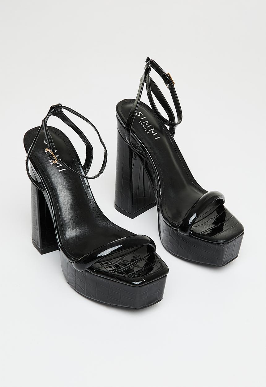 SIMMI London - Sia-2 platform block heel - black
