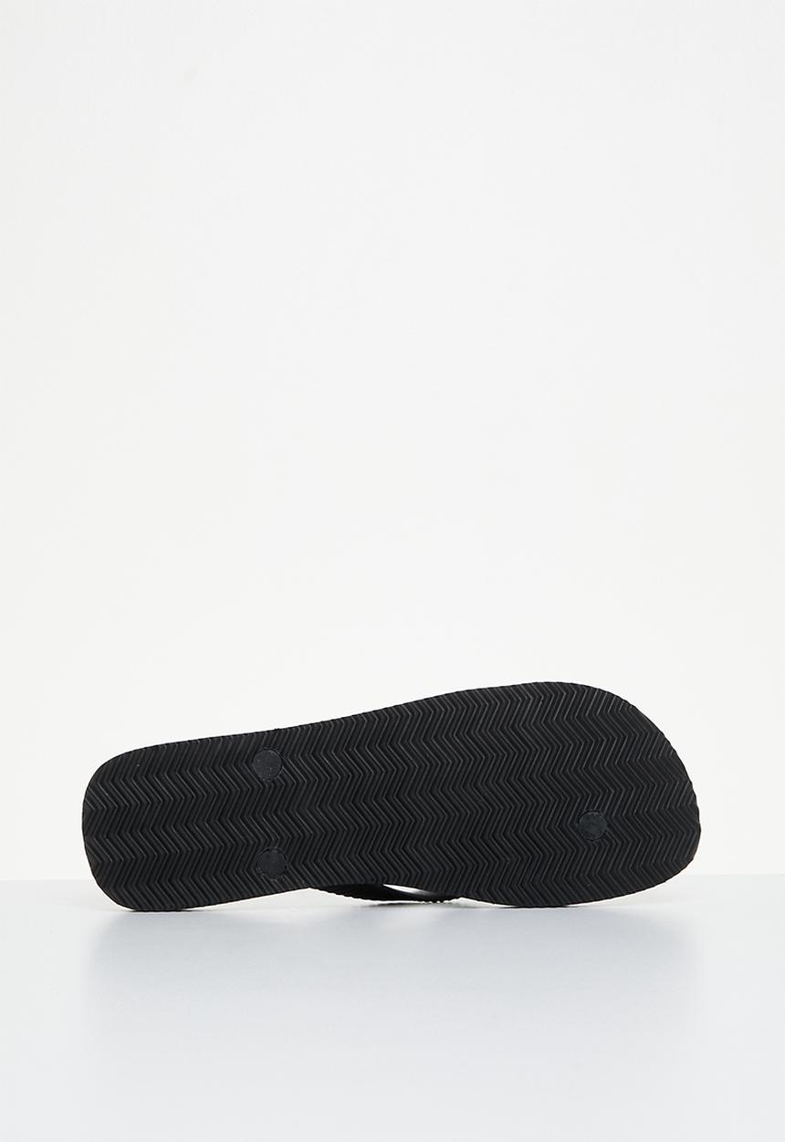 Superdry. - Code essential flip flop - black