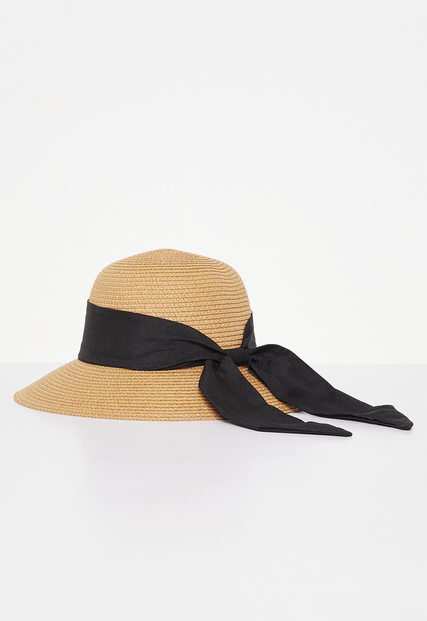 Superbalist - Claudia straw hat - natural/black