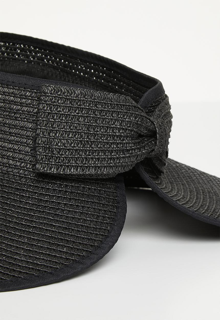 edit - Wide brim visor - black