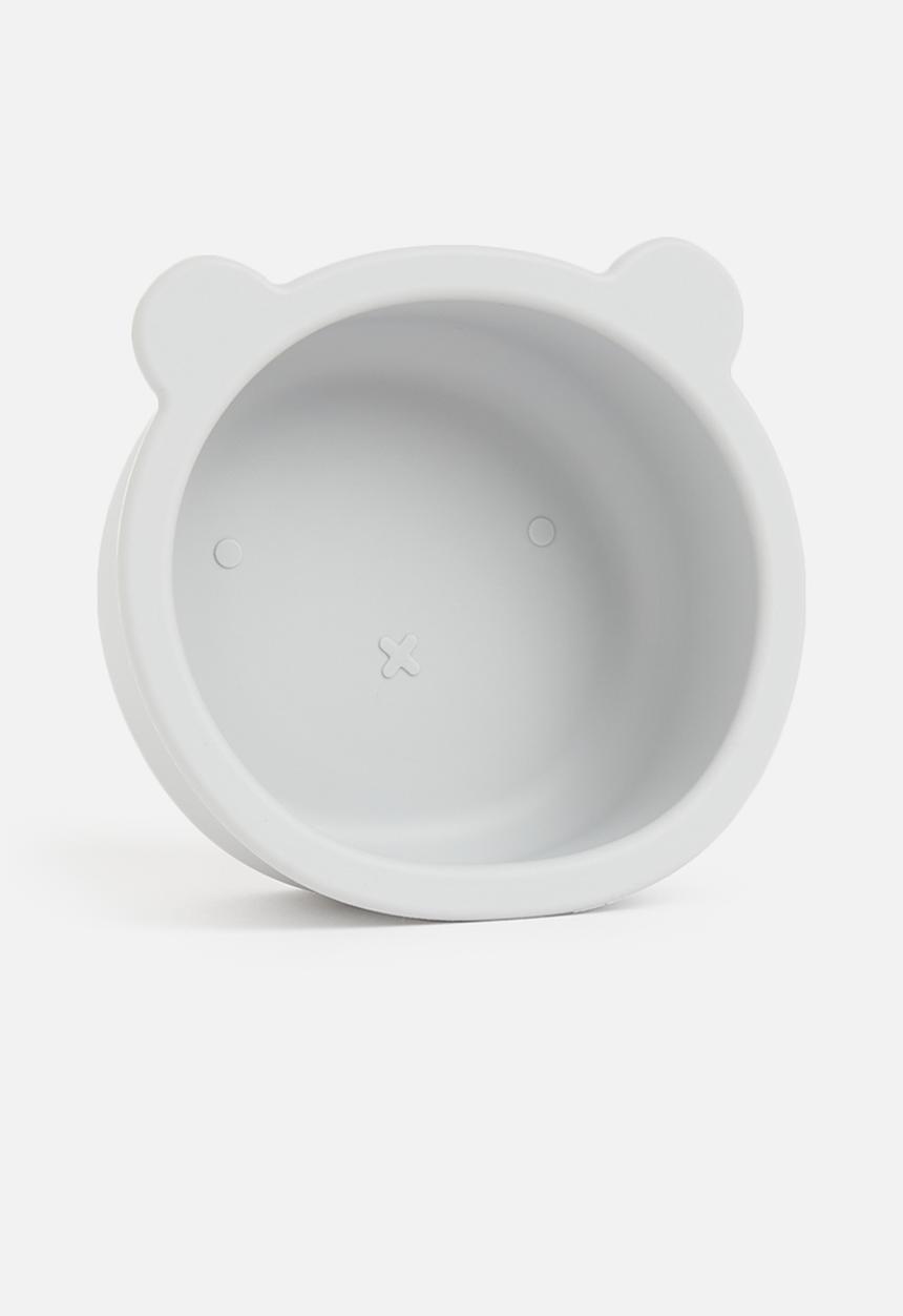 Sixth Floor - Baby bear silicone suction bowl with spoon - grey