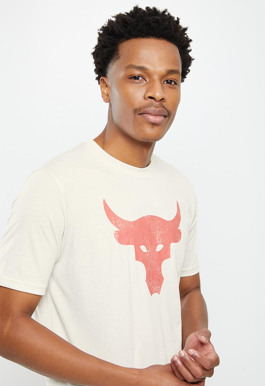 Under Armour - UA Project Rock brahma bull short sleeve - summit white
