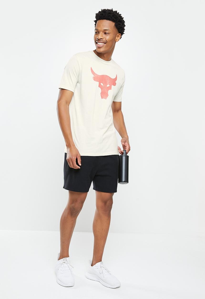 Under Armour - UA Project Rock brahma bull short sleeve - summit white