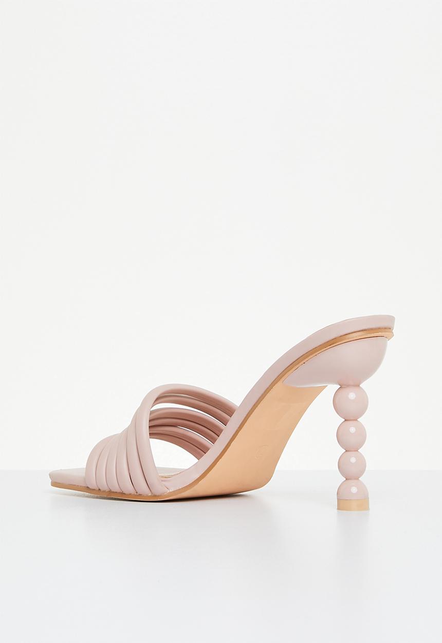 Plum - Vicky square toe mule heel - neutral
