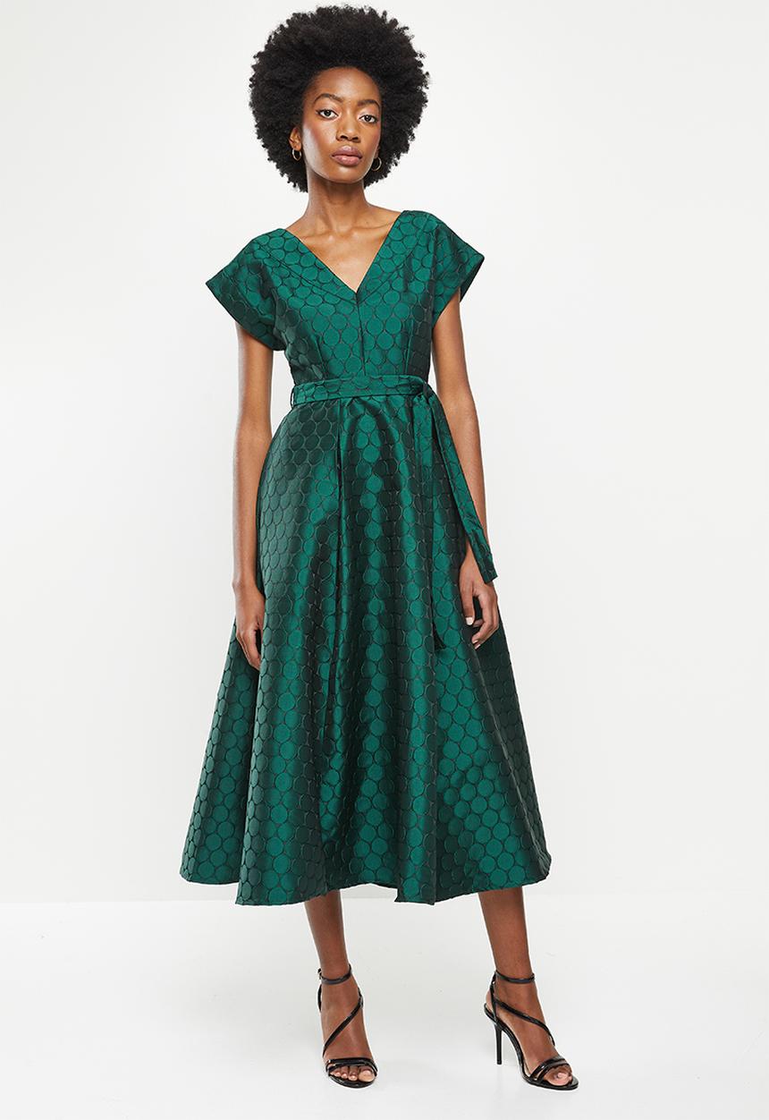 AMANDA LAIRD CHERRY - Zweli dress -  bottle & black spot