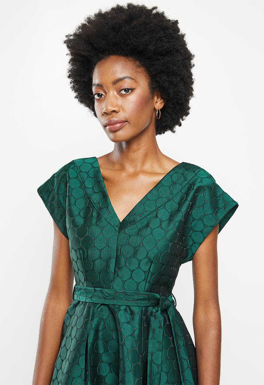 AMANDA LAIRD CHERRY - Zweli dress -  bottle & black spot