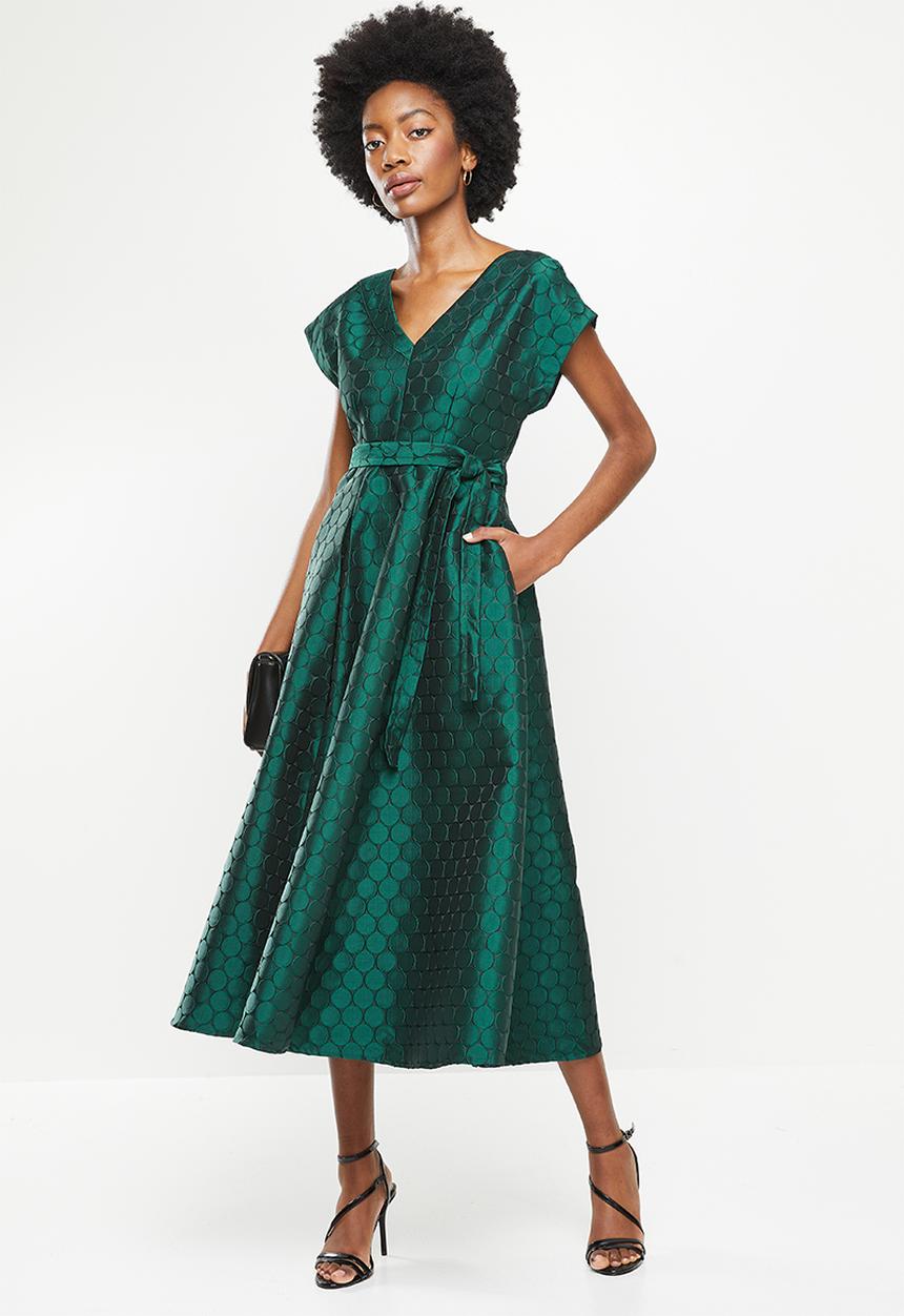 AMANDA LAIRD CHERRY - Zweli dress -  bottle & black spot