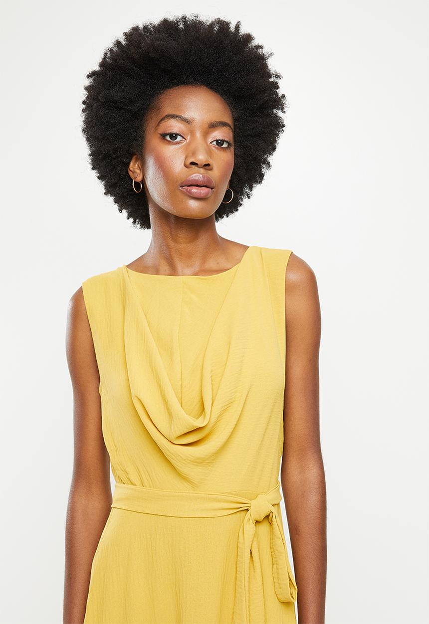 AMANDA LAIRD CHERRY - Stamford dress - mustard
