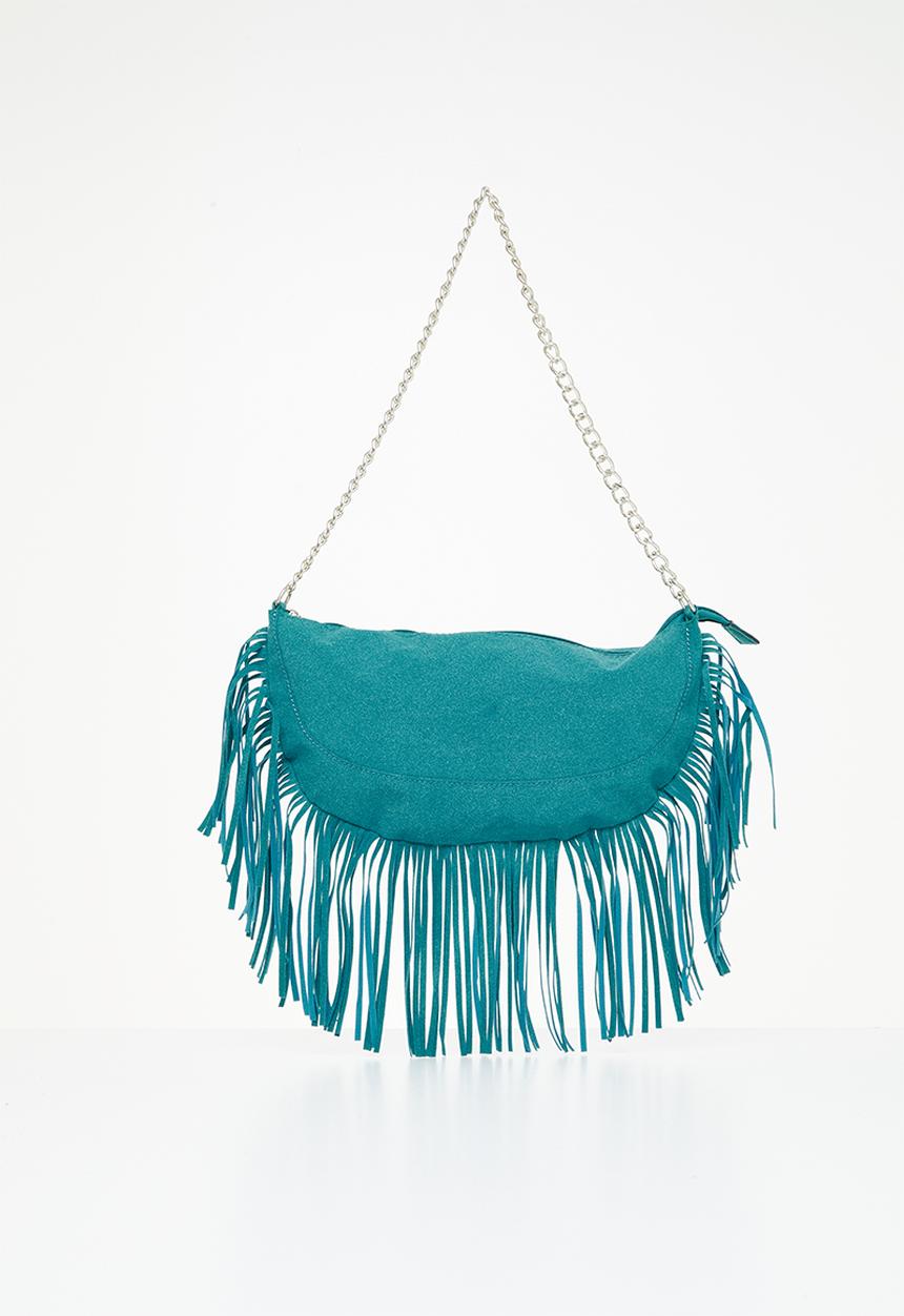 Superbalist - Liz fringe shoulder bag - blue