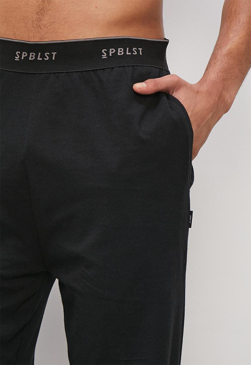 Superbalist - Plain regular long lounge pant - black