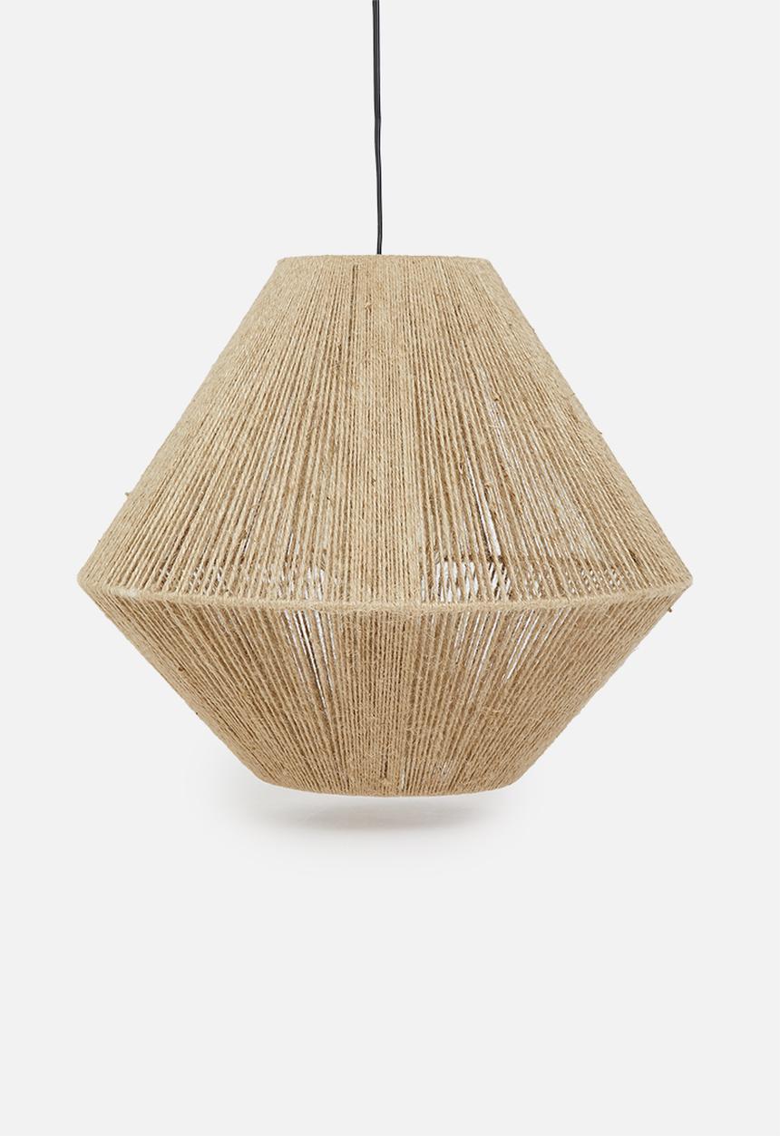 Sixth Floor - Holly jute pendant - natural