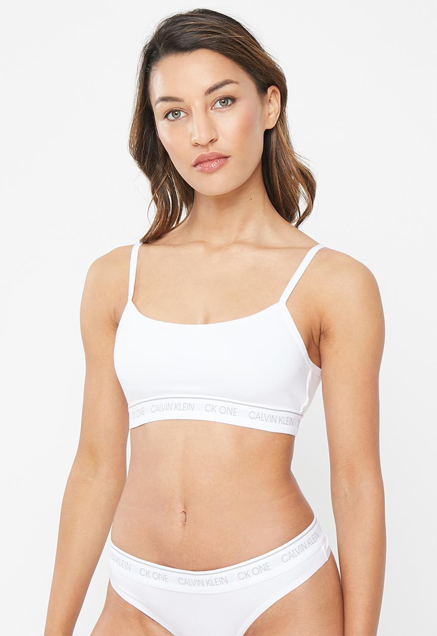 Calvin Klein - Ck unlined bralette - white