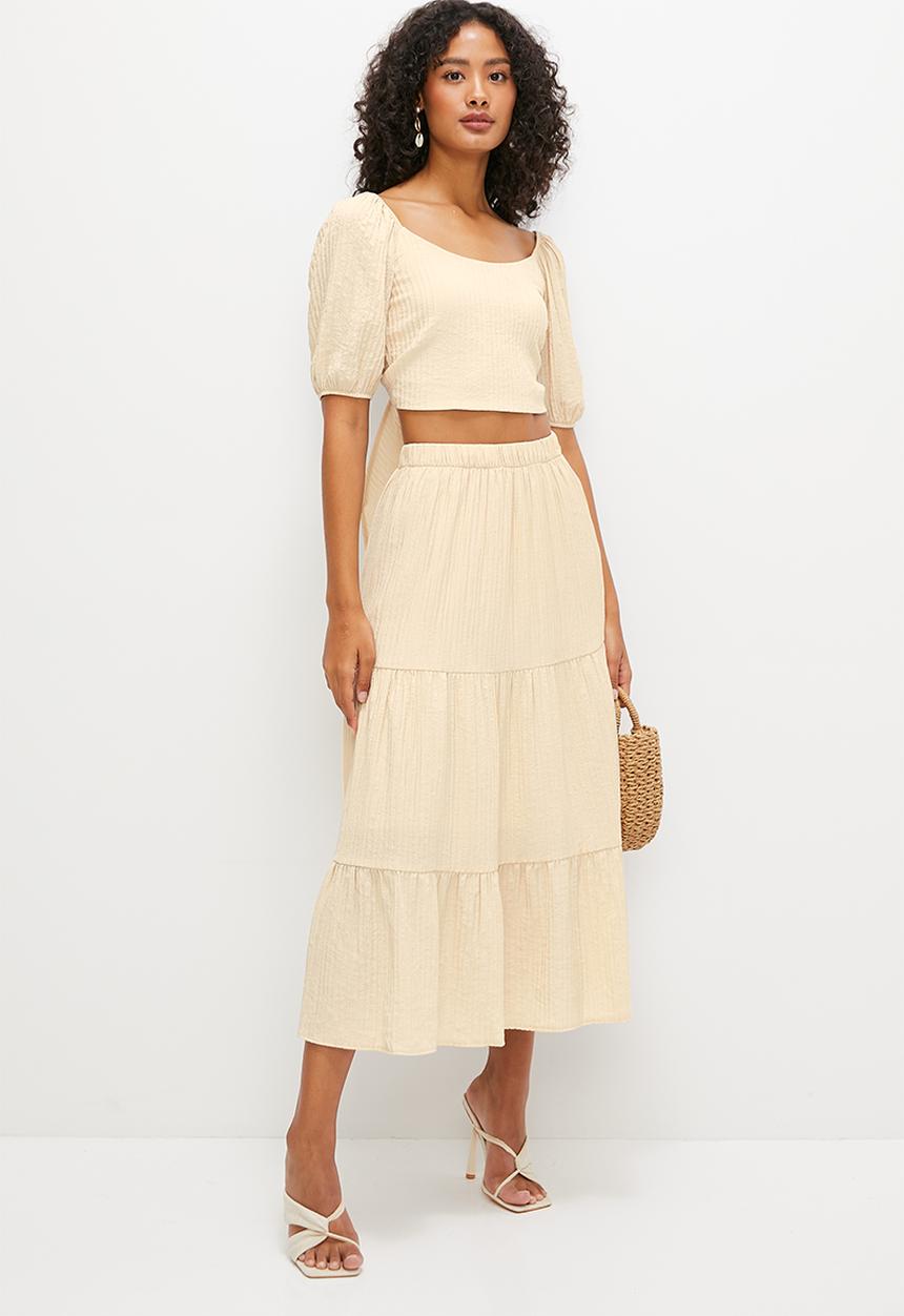 MILLA - Co-ord textured top - brazillian sand