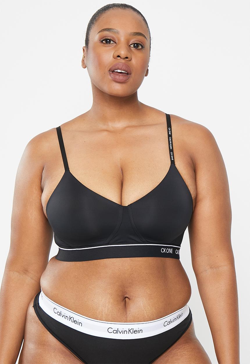 Calvin Klein - Ck lightly lined bralette - black