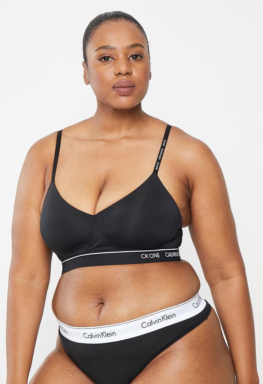 Calvin Klein - Ck lightly lined bralette - black