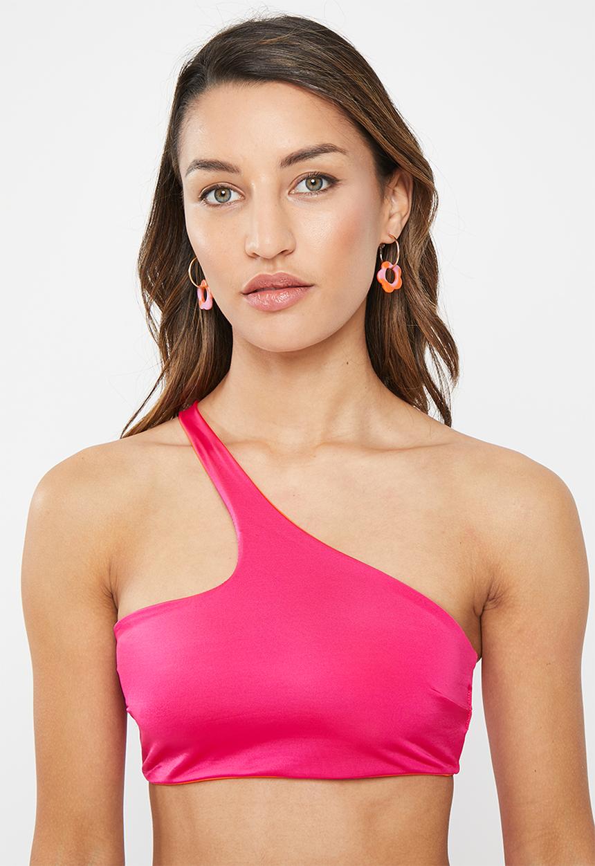 DORINA - Muani bikini top - pink & orange 