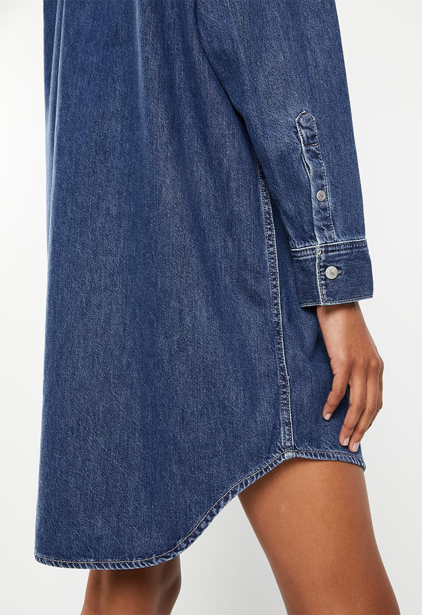 Calvin Klein - Utility shirt dress - denim dark