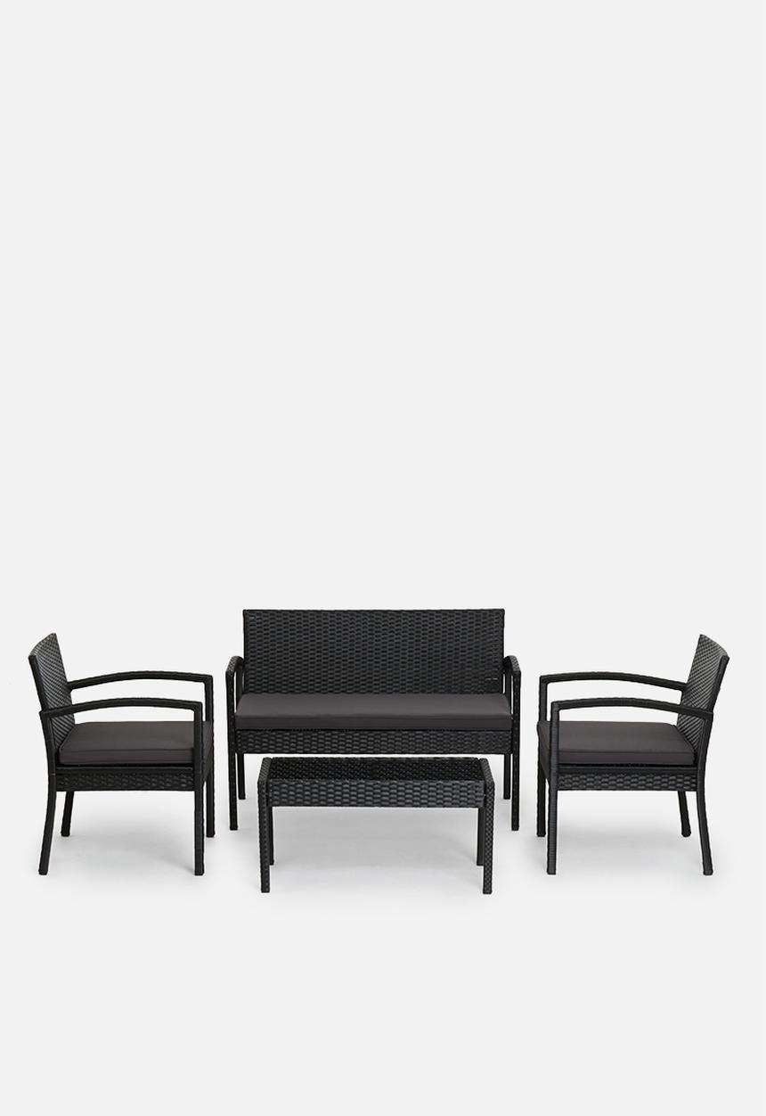 Sixth Floor - Tropez outdoor furniture set- charcoal