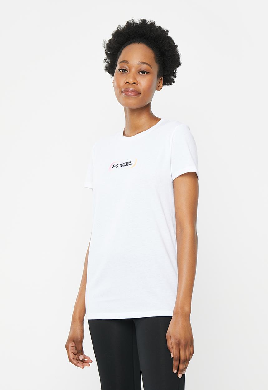 Under Armour - Ua gradient pill short sleeve - white