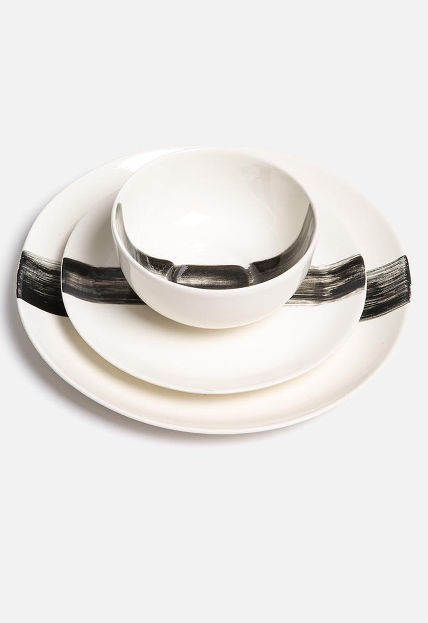 Urchin Art - Set of 4 Brushstroke Side Plates