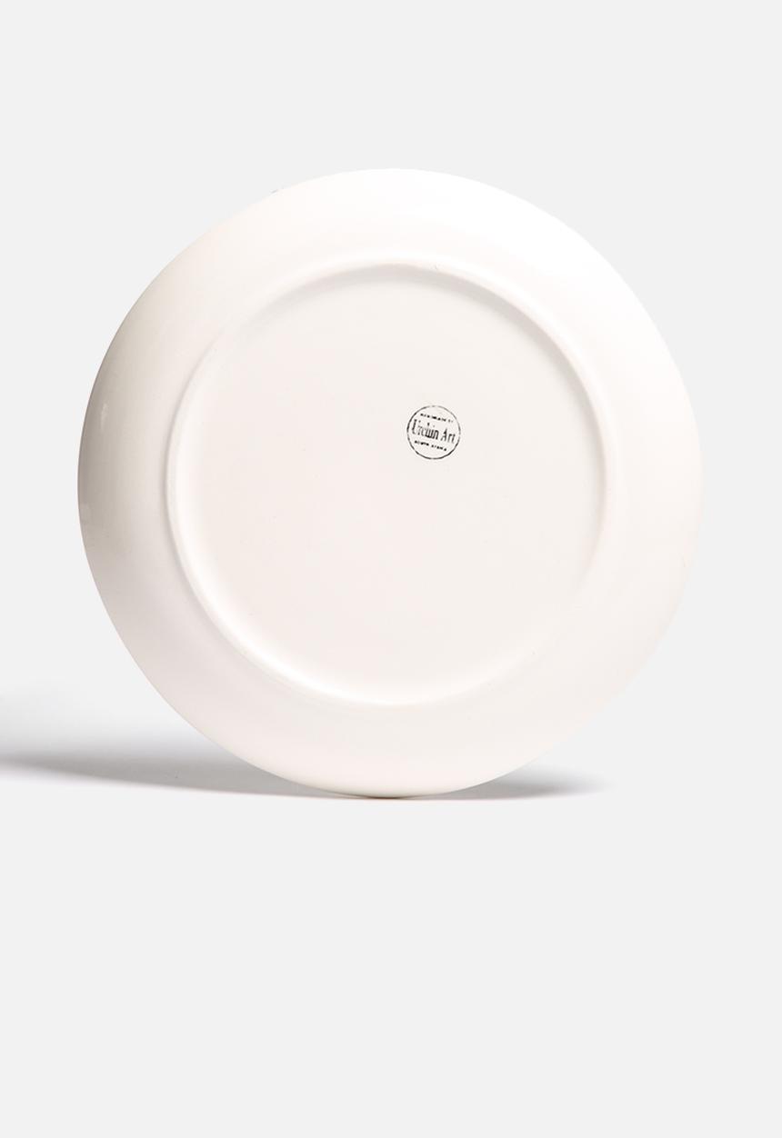 Urchin Art - Set of 4 Brushstroke Dinner Plates