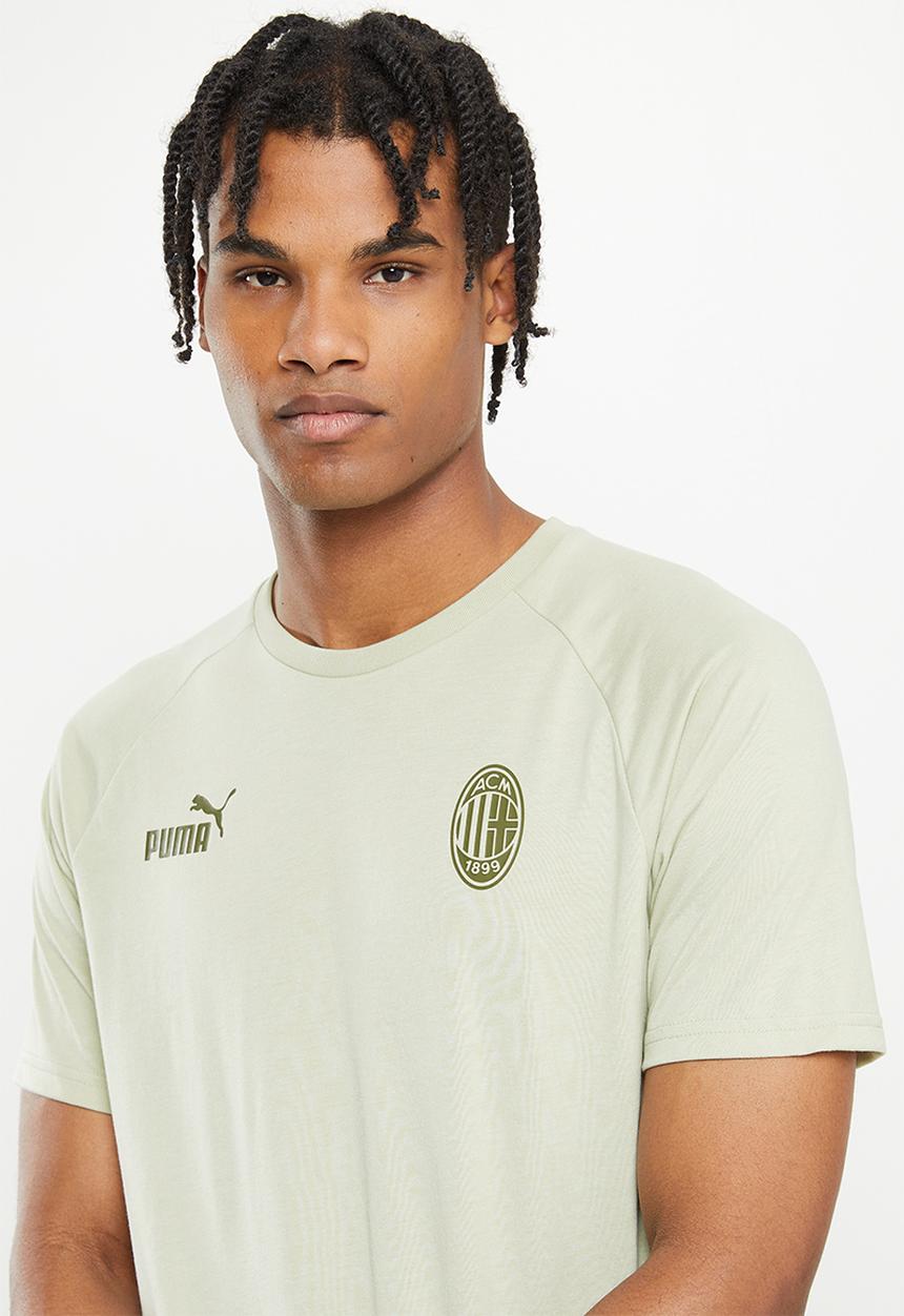 PUMA - A.C. Milan casuals tee - spring moss & dark green moss
