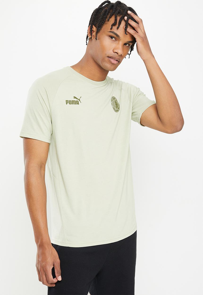 PUMA - A.C. Milan casuals tee - spring moss & dark green moss