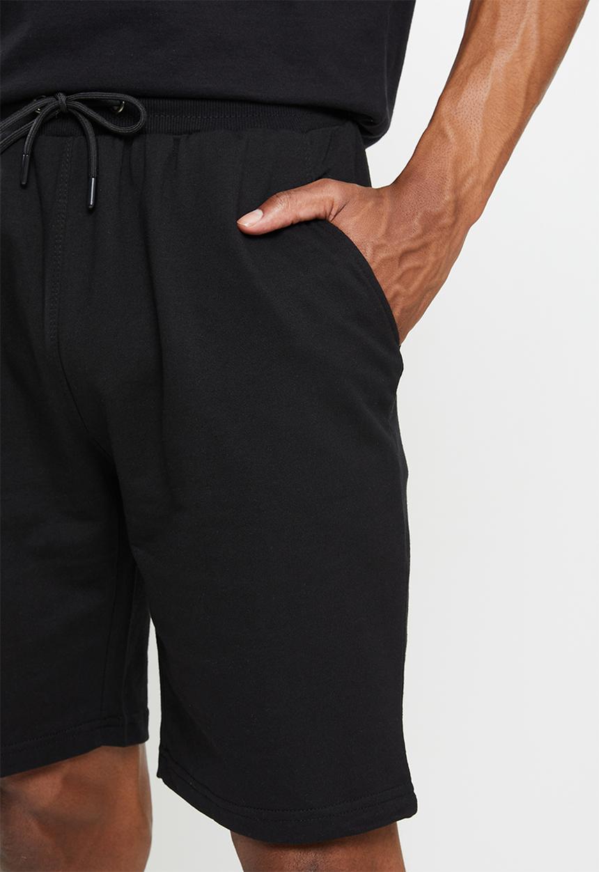 basicthread - Basicthread slim sweatshort - black