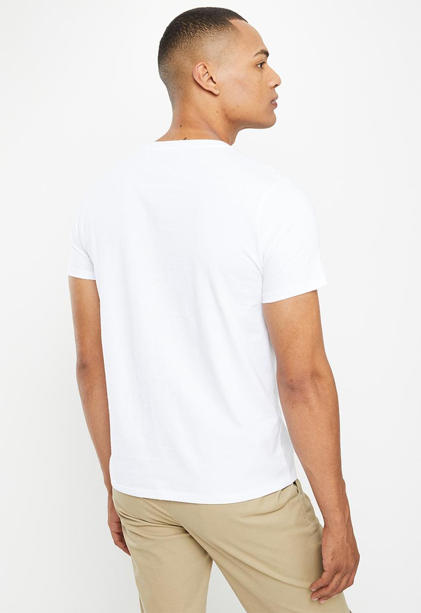 GUESS - Short sleeve guess la embossed tee - pure white