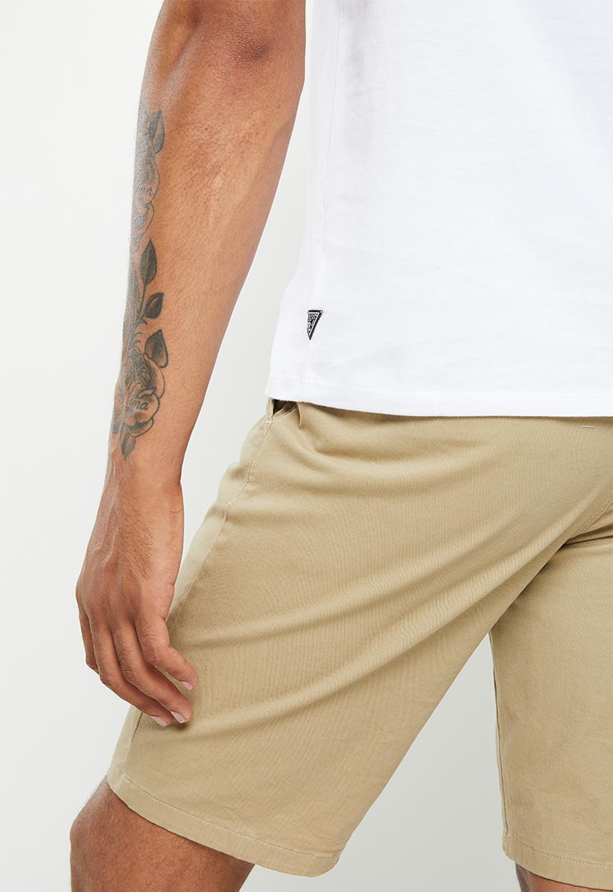 GUESS - Short sleeve guess la embossed tee - pure white