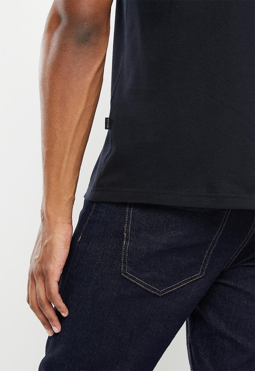 Rip Curl - Italics tee - black